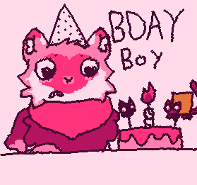 booyyyy its my birthday!!! been forever since ive drawn my sona but he looks way better