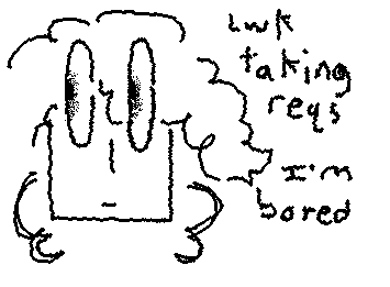 reqs will be done very late most likely bc i am busy. but i am bored. yeah.