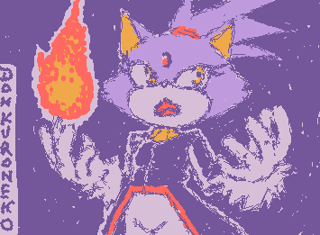 Blaze The cat (speedpaint en mi tiktok: donkuroneko)