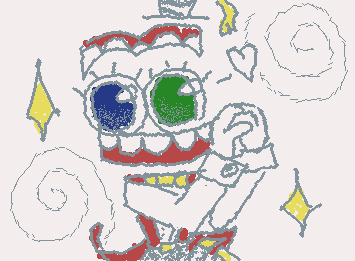 Caine fangirling over kinger!!! Ignore the hands.