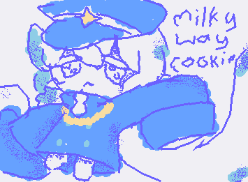 Milky Way cookie! From one of my followers who requested this :3