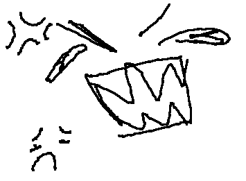 MY BROTHER SLAMMED MY COMPUTER SHUT WHILE I WAS IN THE MIDDLE OF A RLLYGOOD DRAWING-IT DOESNT SAVE MIND YOU-JUST 2 TRY N GETME 2 TRY SOMEBULLSHIT MONSTER FLAVOR