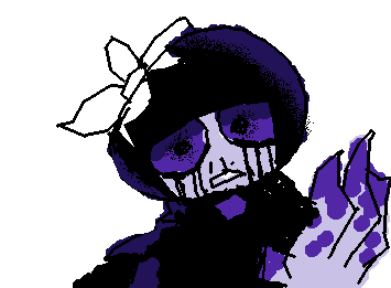 Black Iris AU art! (Bloomed Intruder) the BIO Au is basically a zombie apocalypse about a flower that takes over humans. (scarey)