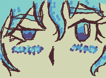 Trying out a new style of eyes…