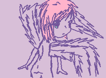 ANGEL MOE ART STYLE (sorry if she's naked I thought it would look more angel like😭)