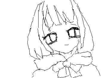 皆好みの女の子を描くってやつで決まった女の子を仮で描いてみました!
違うところがあればコメントに!なければこれで本書きします!