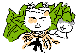 Pyrizhok the Cat in Pixel Style "Pyrizhok the Cat and Self-Portrait with Thorn Necklace and Hummingbird(Frida Kahlo)"