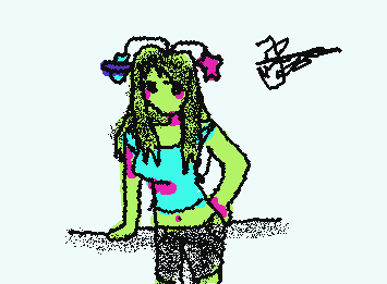 drew @Sillygaly 's oc!! IM SORRY ITS SO BAD I WANTED TO TRY SMTH NEW SO THATS WHY IT LOOKS BAD RAAHHHHHH- plz tell me in the comments if you would like a re-mak