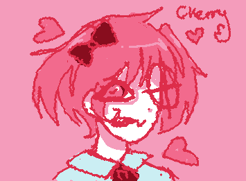 looks more like yandere madoka than what I wanted....but is it kinda a vibe?...yes :>