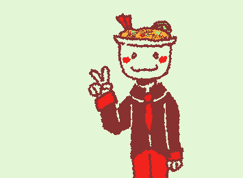 Can you name it I don’t have a name for this thing. It is a personified bowl of ramen. Yeah