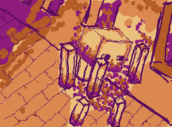 El Blaze, recorriendo los caminos de la fortaleza del inframundo, esperando la llegada de sus creadores.