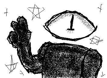 @Project_Eyes_ suggestion!! Heres some art of your oc! I think he's super cool! And sorry for the wait..lol