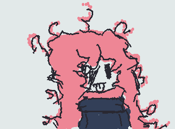Opal wiht messy hair