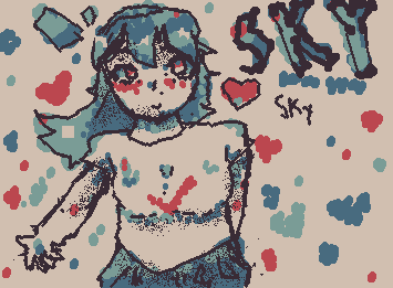 sky from a friday night funkin' mod / omg i was half asleep while making this lol