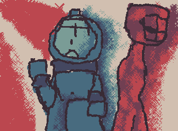 "Running from the demons, until I am EX-HAUS-TED..." Charlie's inferno, btw the only reason why the art is based off of a game is bcuz of FGTeeV
