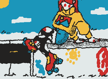 Wanted to draw roller skates so here you are lol