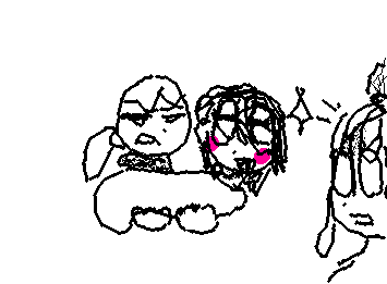 His girlfriend found him!!
context: he was kidnapped and his gf went to go save him,and went he thought hope was lost he saw his gf!(only straight for her <3)