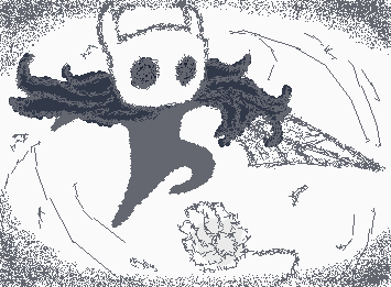 I drew the Knight from Hollow knight :D