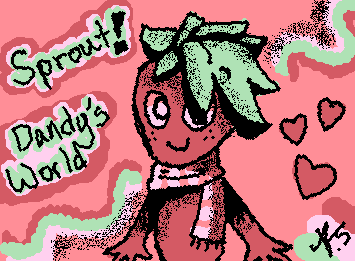 Sprout from Dandy’s World! Suggestion from @naruka :) (I tried my best I never draw any characters from Dandy’s world)