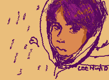 this is lee minho, idol for the stray kids mi baby its cute in this draw