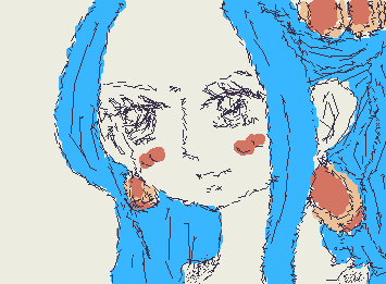 なんか映画見たいなーって思ってたら映画とかアニメで唯一泣いたのがONEPIECEのアラバスタ編で懐かしいなーってなってたらビビを思い出したんで描きました(*^^*)相変わらず下手だな