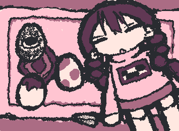 ゆめにっきの窓付き描きました::wp-rainbow-bloom::