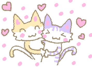 cats in love