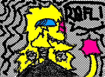 R0FL!!!!! (She kinda looks like Prismo from Adventure Time...)