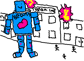 @BobDaCarDude BREAKING NEWS: a giant bean can monster has broken out of big bean inc. and is not terrorizing the city!! (I hope this is good thanks for the rec!