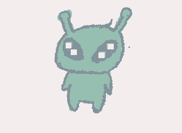 IKEA alien help drawn by blue_potxto