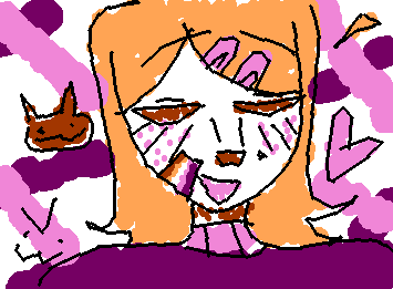 @Eliiiiiiiiii yk what you inspired me. Here's my oc Lilith, a lesbian but I hate the color palette I had to work with 😍😍💔💔