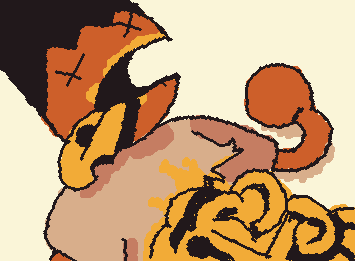 I just randomly thought, I don’t like cheese… I don’t like gore… so why not make an artwork of both!