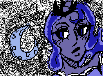 Princess Luna!! (I made her eyes look the wrong way and it pmo) also should I lowkey be her for Halloween