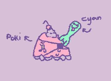 My OC's Poki and Cyan!