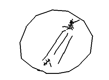 ありをゆせいぺんでかこむとこうなる