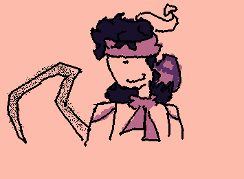 This is my weeping angel oc, me, being creative, is named "S". Tried to actually color in the lines this time.