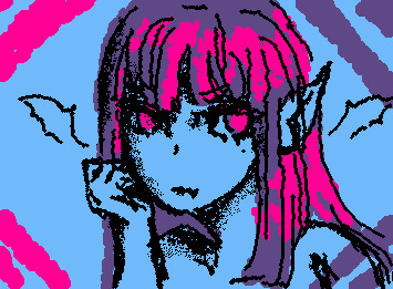 Vampire girl, first drawing i've made here