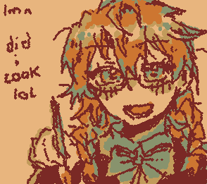 someone said my drawings kinda remind them of tbhk artstyle, so i gave it a try and drew shijima mei :D (her hair was so hard to draw with a mouse help)