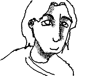 Doodle on school computer (Kinda looks like markiplier...)