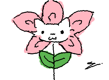 Cat turn into a flower 🌷