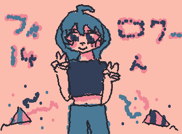 フォロワー１４人ありがとうございます。そしてこの絵で力尽きたのでお休みいぃぃぃぃぃぃ🫠