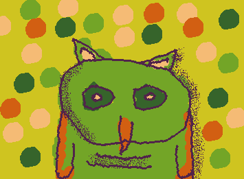 i Made this for @Eli_draws here you go green owl