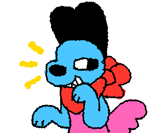 Silly goofy doodle of one of my ocs >:3