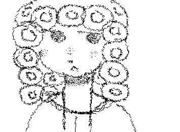 I tried really hard to draw myself but I really need new glasses bad :<