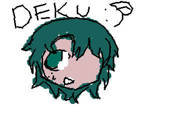 ts so buns but its a low quality drawing of izuku midoriya :)
