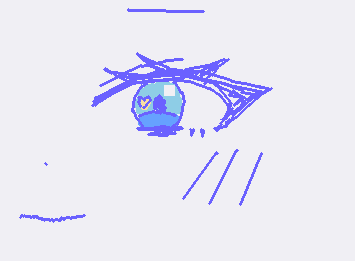 ヤンデレ女の子の目を、進化させた！！口とかはなとかついた✨️