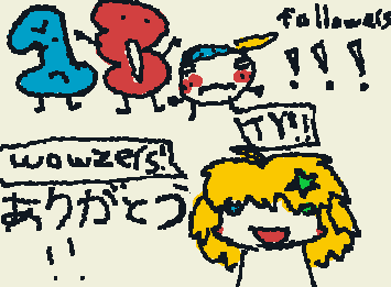 ty for 130 followers!! sorry for bad handwriting ;-;[フォロワー130人ありがとうございます！！字が汚くてごめんなさい ;-;]