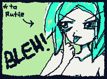 context: Phos after getting scolded by Rutile. 
🩵🌟 宝石の国 Land of the Lustrous fanart