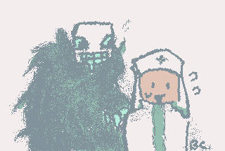 "Errmmm, he's right behind me, isn't he...?" me gusta DoD :3 (1 mor art befor I disappear 4 an indefinite amount of time again)