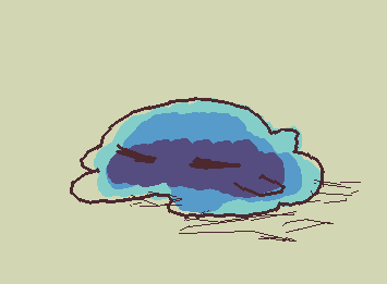 暑すぎてしﾇ😭とけたよ
